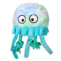PET ONE DOG TOY PLUSH SQUEAKY JELLYFISH W ROPE 23CN
