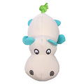 PET ONE DOG TOY SPLASH SQUEAKY HIPPO W ROPE 21.6CM