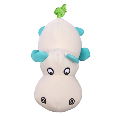 PET ONE DOG TOY SPLASH SQUEAKY HIPPO W ROPE 21.6CM