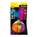 PET ONE Cat Toy Egg With Feather 10x20cmh