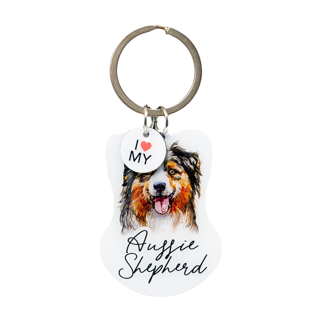 SPLOSH PET KEYRING AUSSIE SHEPHERD