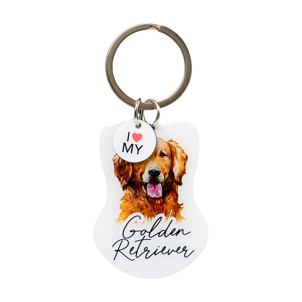 SPLOSH PET KEYRING GOLDEN RETRIEVER
