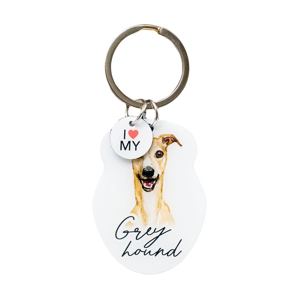 SPLOSH PET KEYRING GREYHOUND
