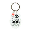 SPLOSH PET KEYRING CRAZY DOG LADY