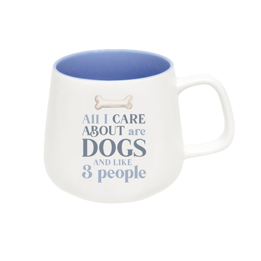 SPLOSH I LOVE MY ALL I CARE ABOUT ARE DOGS AND LIKE 3 PEOPLE MUG