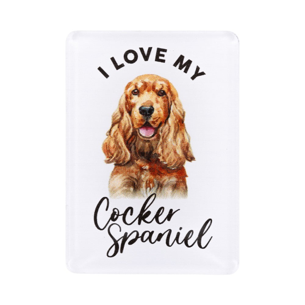 SPLOSH PET LOVERS COCKER SPANIEL ACRYLIC MAGNET
