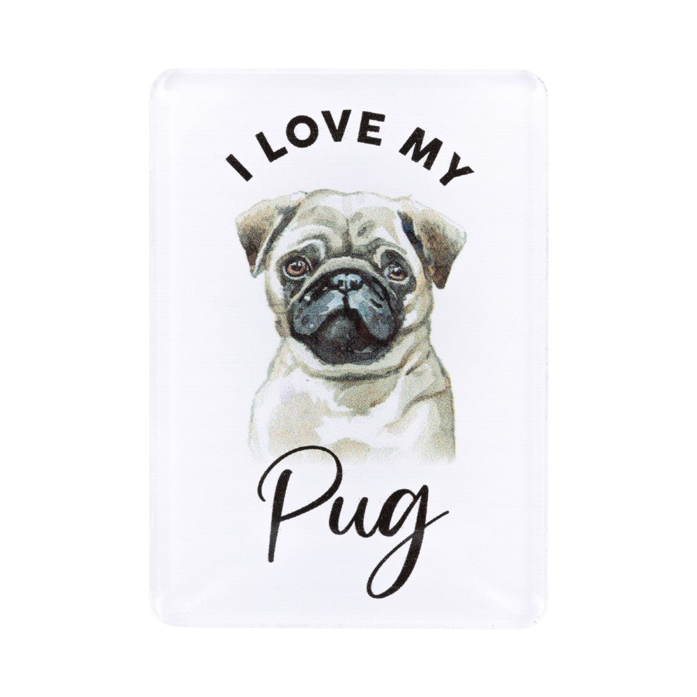 SPLOSH PET LOVERS PUG ACRYLIC MAGNET