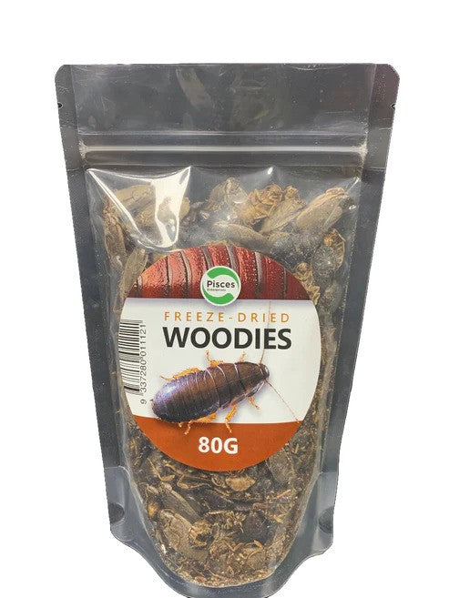 PISCIES ENTERPRISES Freeze-Dried Woodies 80g