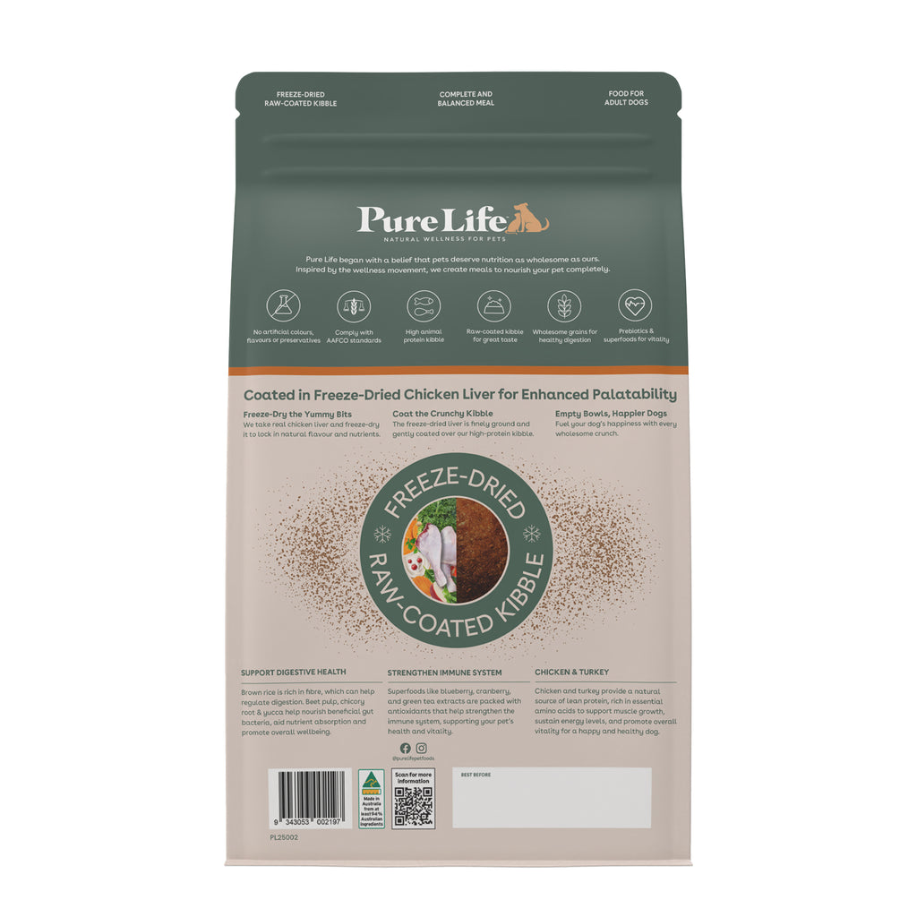 PURE LIFE FDRC DOG CHICKEN/TURKEY 2.5KG