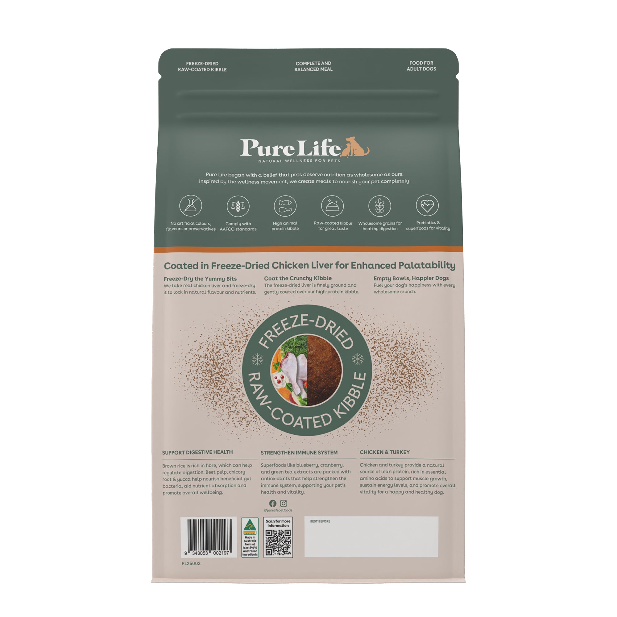 PURE LIFE FDRC DOG CHICKEN/TURKEY 2.5KG