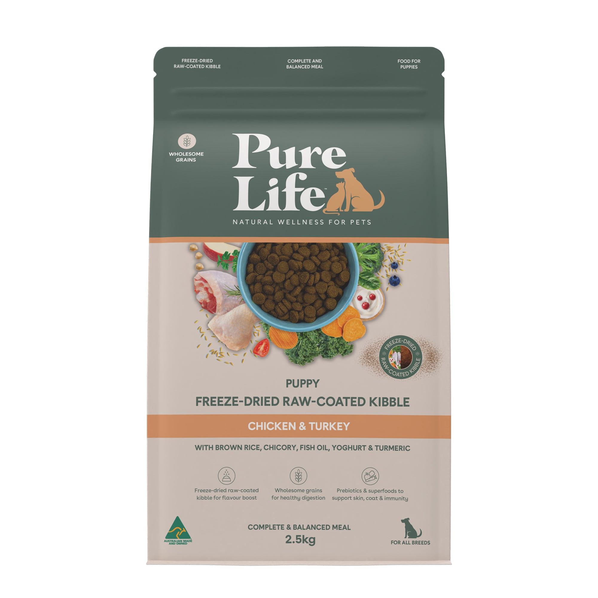 PURE LIFE FDRC PUPPY CHICKEN/TURKEY 2.5KG