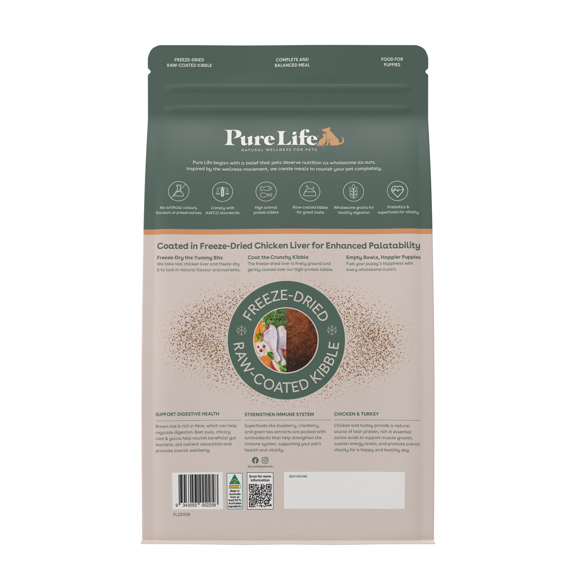 PURE LIFE FDRC PUPPY CHICKEN/TURKEY 2.5KG