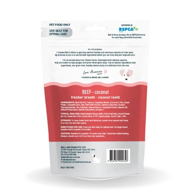 BELL & BONE Big Puppy Beef Dental Chews for Dogs (7 Sticks)