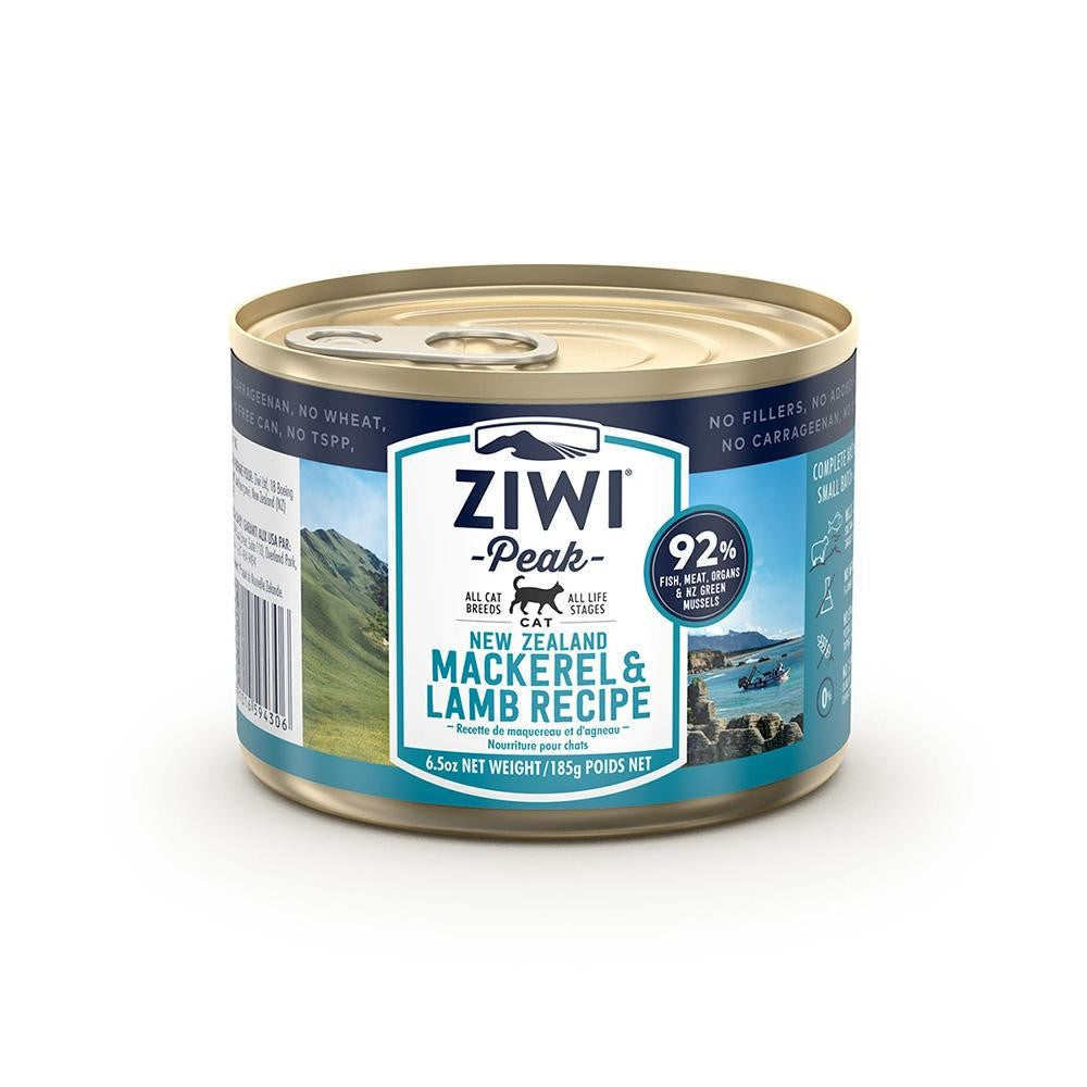 ZIWI PEAK CAT CAN MACKEREL & LAMB 185G