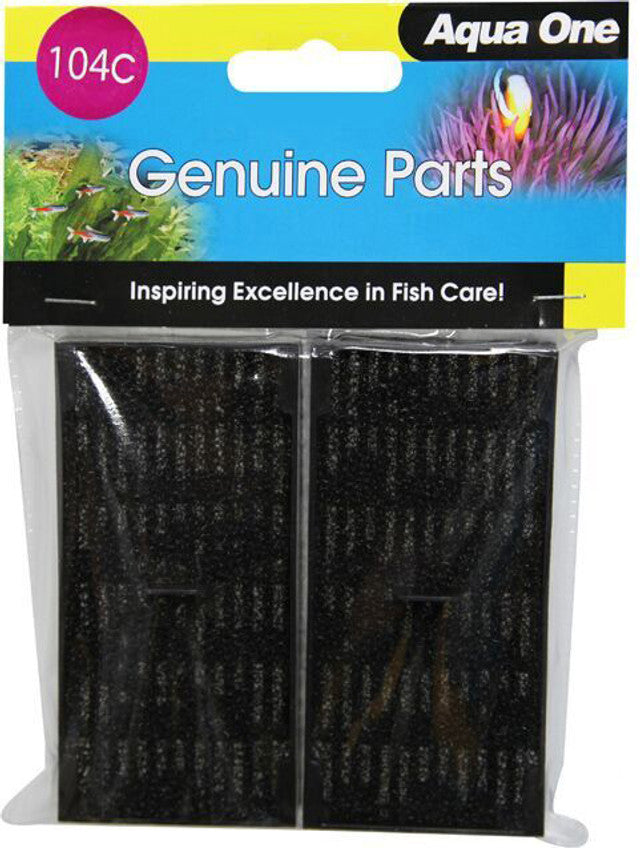AQUA ONE 104C CARBON CARTRIDGE 2PK