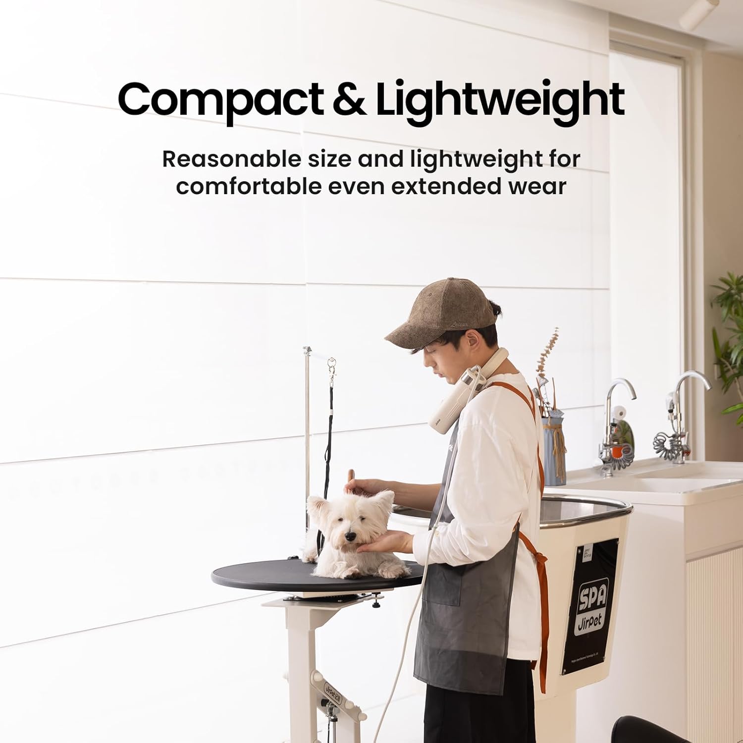 JIRPET Pet Neck Dryer Professional Dog Dryer for Pet Grooming Hands-Free