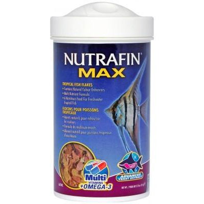 NUTRAFIN MAX TROPICAL FISH FLAKES FOOD 77G