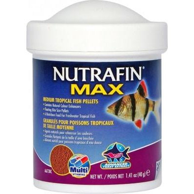NUTRAFIN MAX MEDIUM TROPICAL FISH PELLETS FOOD 40G