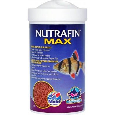 NUTRAFIN MAX MEDIUM TROPICAL FISH PELLETS FOOD 160G