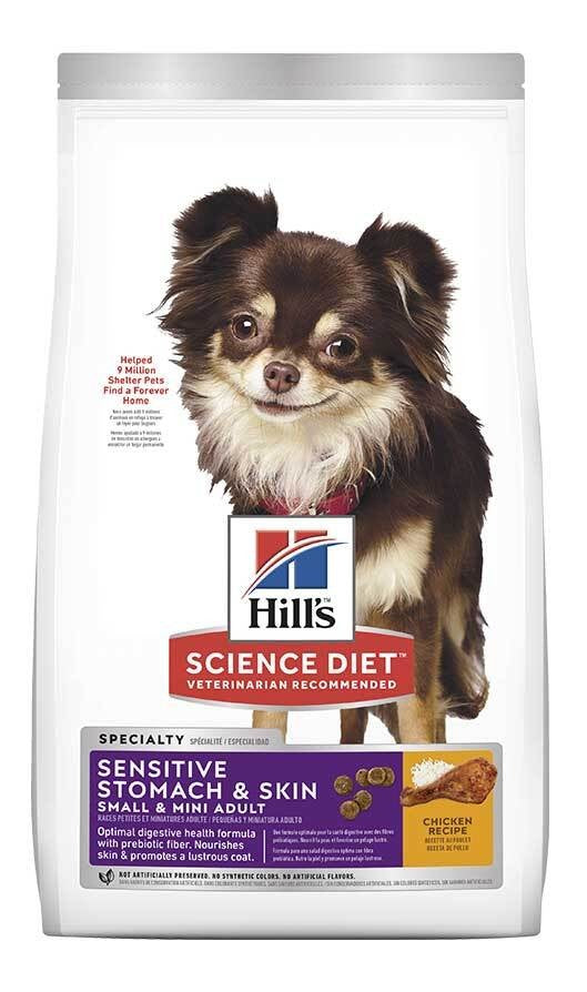 HILLS SCIENCE DIET CANINE ADULT SENSITIVE STOMACH AND SKIN SMALL/MINI DRY FOOD 1.81KG