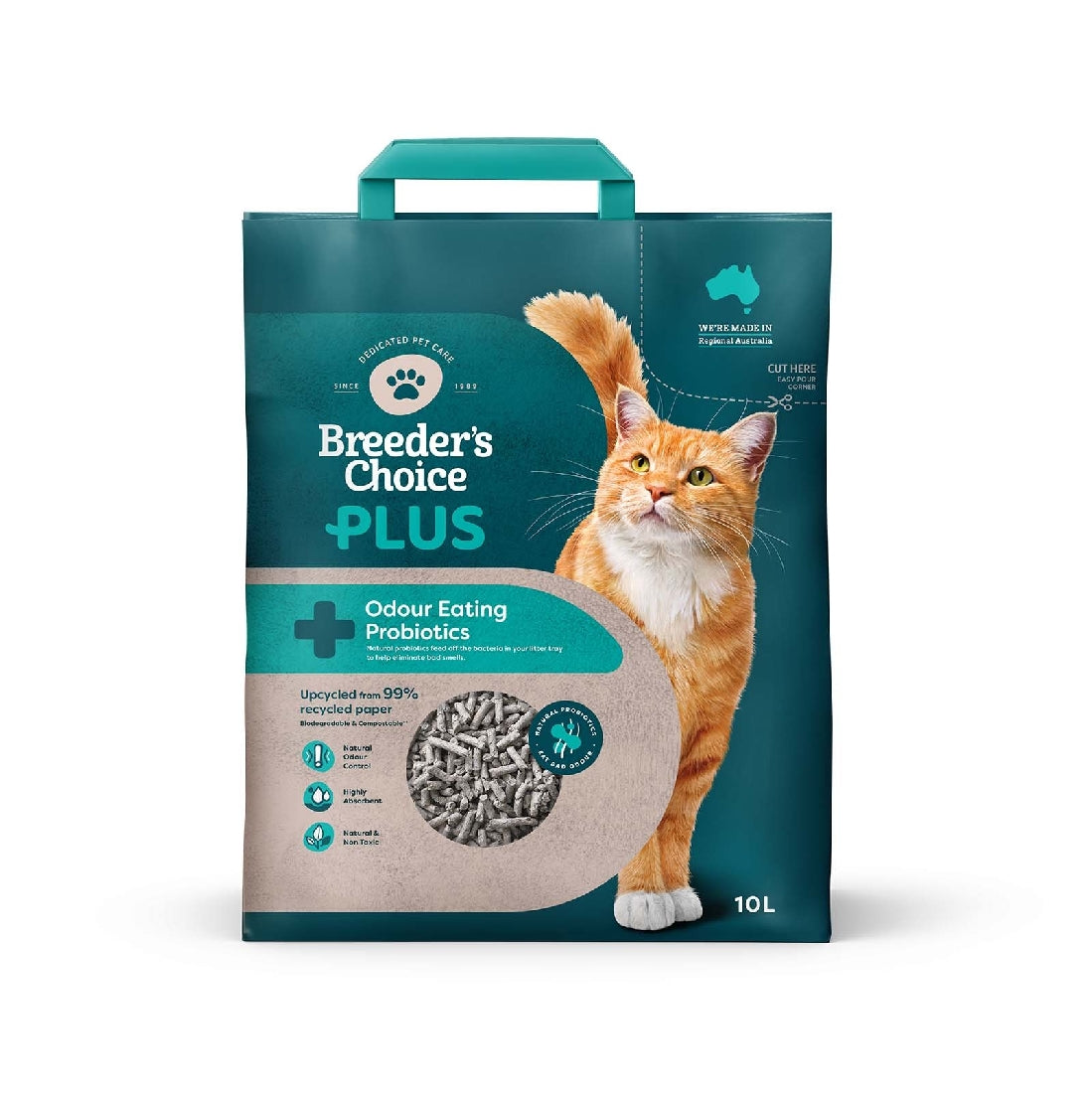 BREEDERS CHOICE PLUS CAT LITTER 10L (CLICK & COLLECT & LOCAL DELIVERY ONLY)