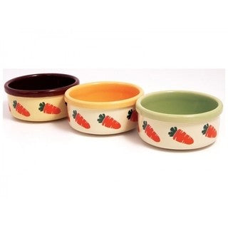 ROSEWOOD CERAMIC CARROT BOWLS 5INCH