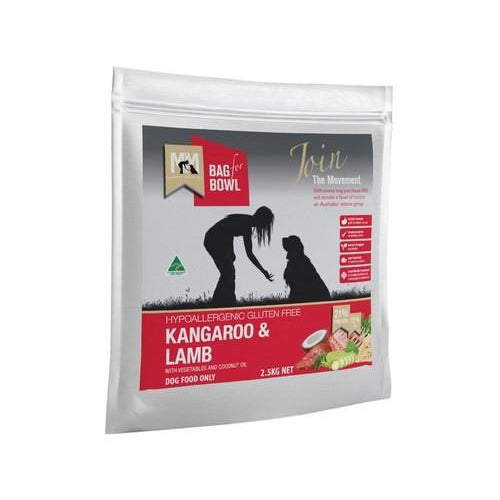 MEALS FOR MUTTS DRY DOG FOOD KANGAROO LAMB ADULT 2.5KG