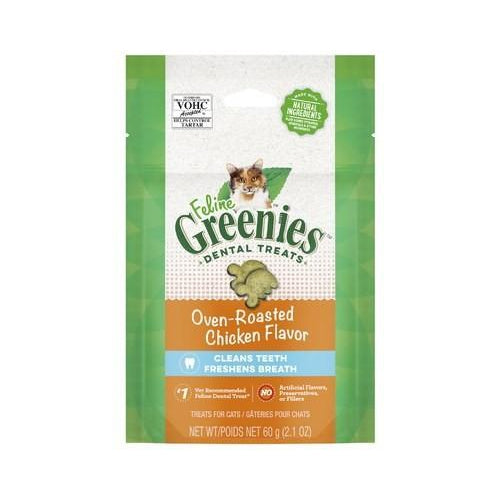 GREENIES FELINE DENTAL TREATS CHICKEN 60G