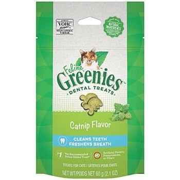 GREENIES FELINE DENTAL TREATS CATNIP 60G