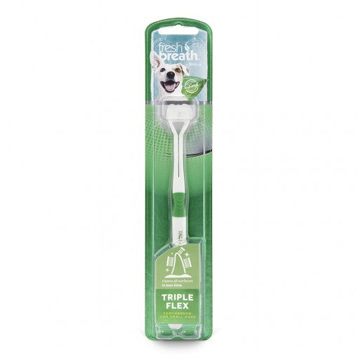 TROPICLEAN FRESH BREATH TRIPLEFLEX TOOTHBRUSH LARGE DOG