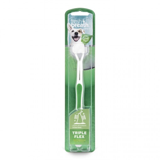 TROPICLEAN FRESH BREATH TRIPLEFLEX TOOTHBRUSH SMALL DOG