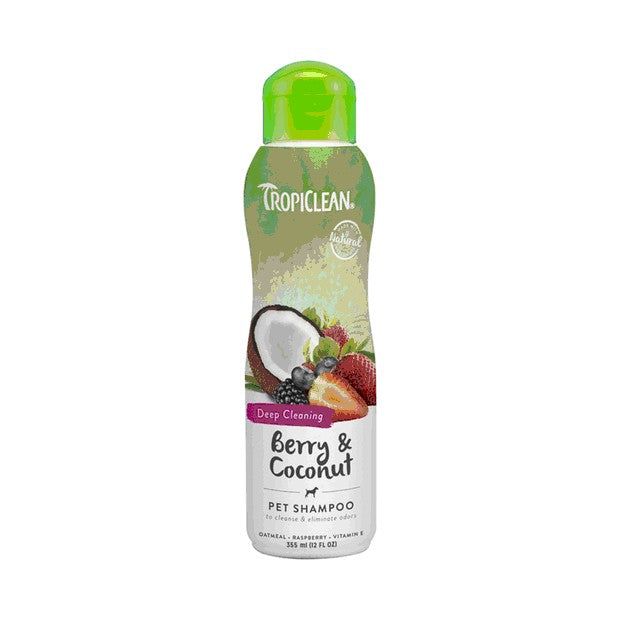 TROPICLEAN BERRY & COCONUT SHAMPOO 355ML