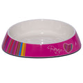 ROGZ FISHCAKE PINK CANDYSTRIPES BOWL FOR CATS 19 X 14 X 5CM