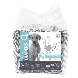 M-PETS DIAPERS FOR MALE DOG MEDIUM