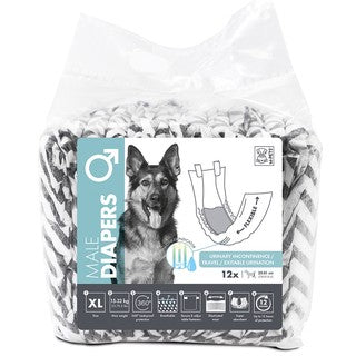 M-PETS DIAPERS FOR MALE DOG EXTRA LARGE