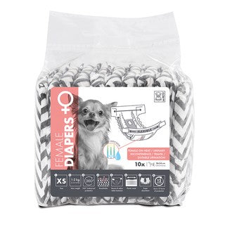 M-PETS DIAPERS FOR FEMALE DOG EXTRA SMALL