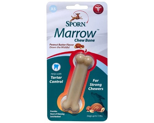 SPORN MARROW CHEW BONE PEANUT BUTTER FLAVOUR - EXTRA SMALL