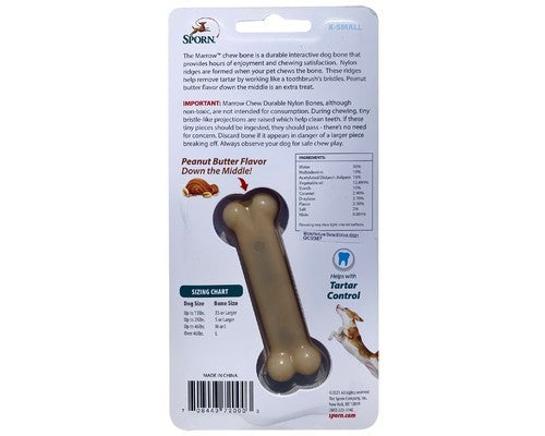 SPORN MARROW CHEW BONE PEANUT BUTTER FLAVOUR - EXTRA SMALL