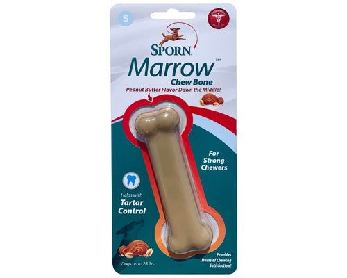 SPORN MARROW CHEW BONE PEANUT BUTTER FLAVOUR - SMALL