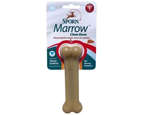 SPORN MARROW CHEW BONE PEANUT BUTTER FLAVOUR - MEDIUM