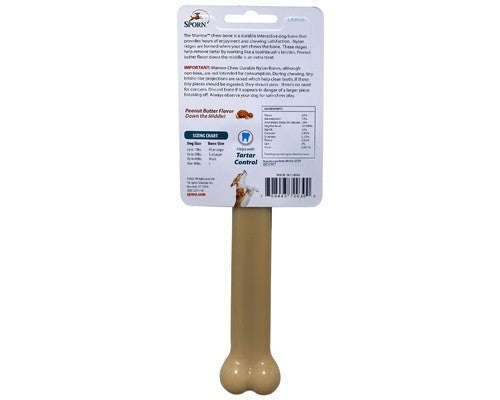 SPORN MARROW CHEW BONE PEANUT BUTTER FLAVOUR - LARGE