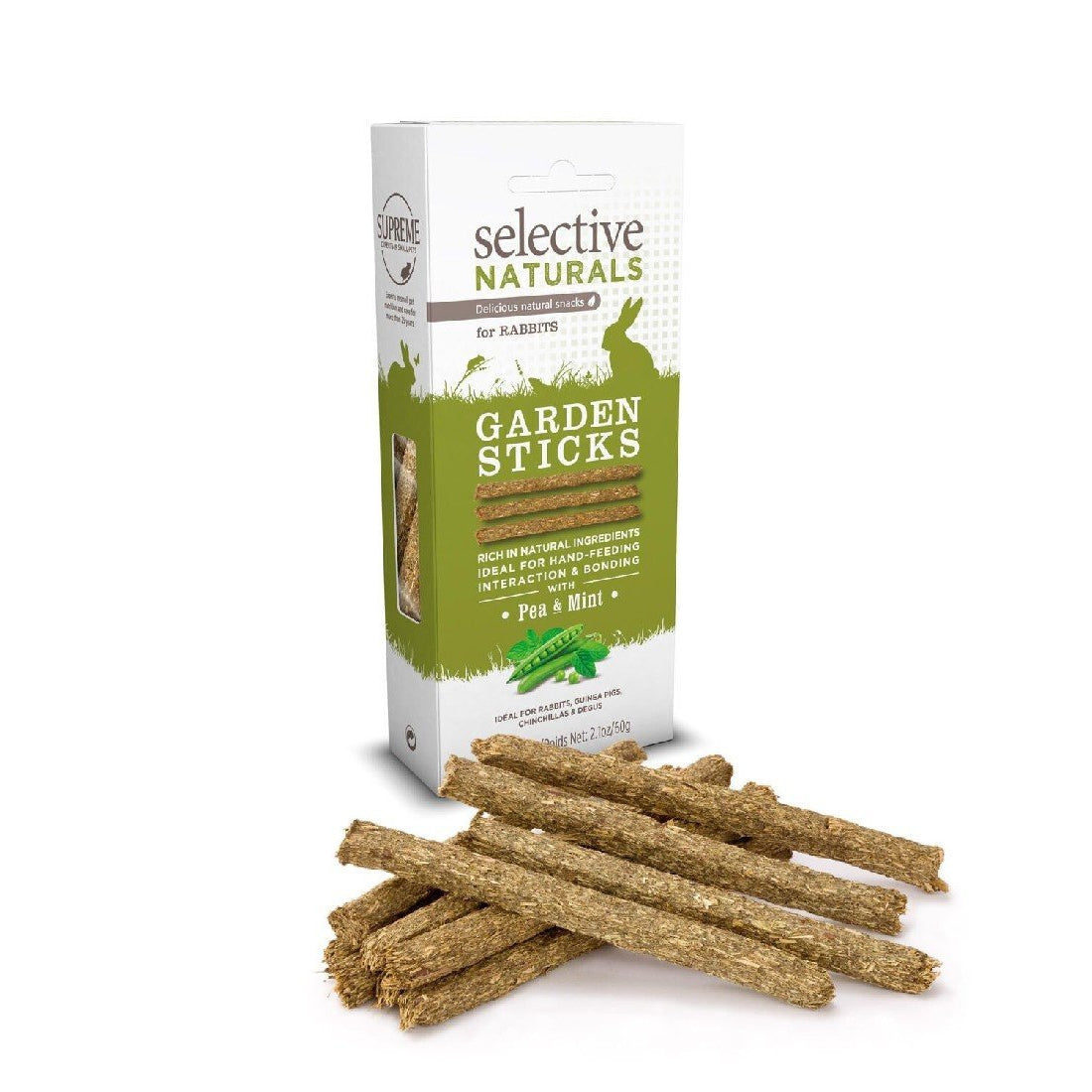SUPREME SELECTIVE NATURALS GARDEN STICKS RABBIT TREATS 60G