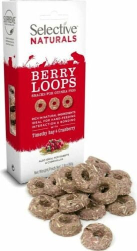 SELECTIVE NATURAL BERRY LOOPS FOR GUINEA PIGS 80G