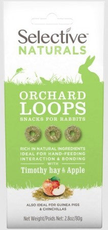 SELECTIVE NATURALS ORCHARD LOOPS SNACK FOR RABBITS 80G