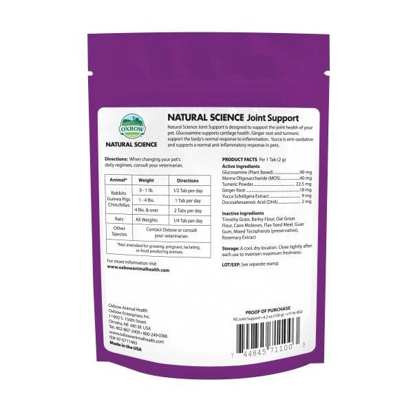 OXBOW NATURAL SCIENCE JOINT SUPPORT 60 TABLETS