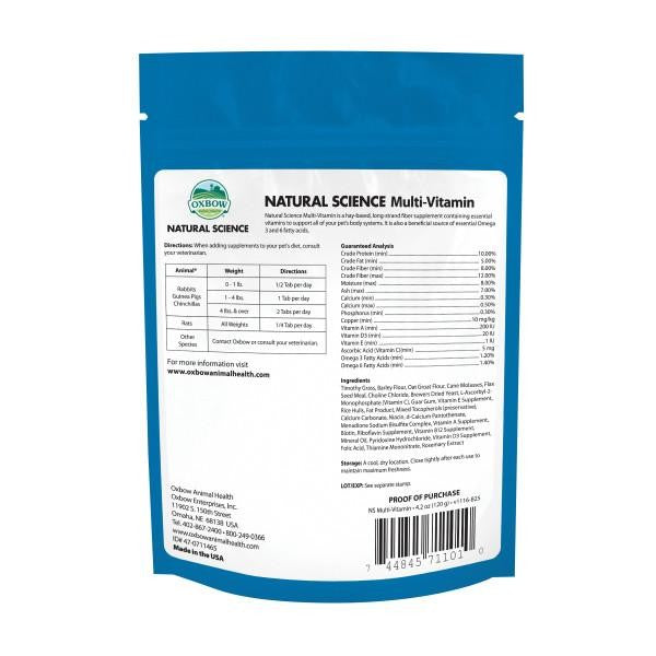 OXBOW NATURAL SCIENCE MULTI VITAMIN 60 TABLETS