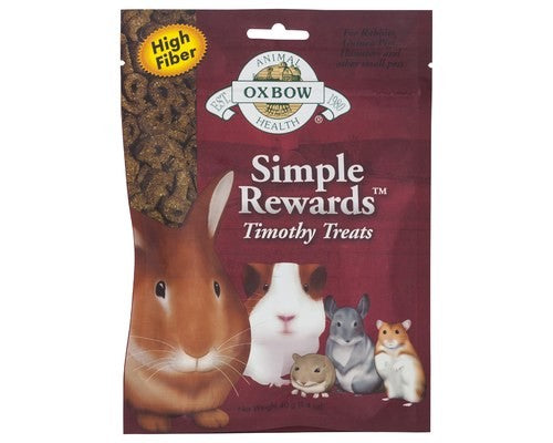 OXBOW SIMPLE REWARDS TIMOTHY TREATS 40GM