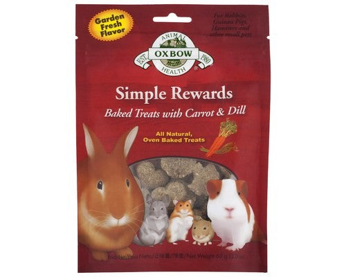 OXBOW SIMPLE REWARDS CARROT AND DILL TREATS 60GM