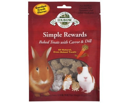 OXBOW SIMPLE REWARDS CARROT AND DILL TREATS 60GM