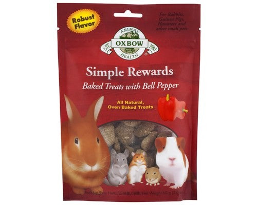 OXBOW SIMPLE REWARDS BELL PEPPERTREATS 60GM